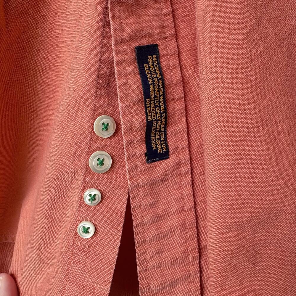 Vintage Tommy Hilfiger Button Down Shirt 100% Heavy Cotton Size 15.5 | 32-33 | M - Picture 8 of 8
